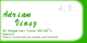 adrian viosz business card